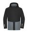 Unisex Workwear Hardshell Rainjacket Black/metal-grey 12028