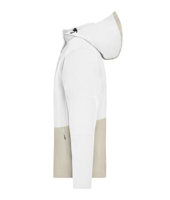 Unisex Workwear Hardshell Rainjacket White/cement 12028