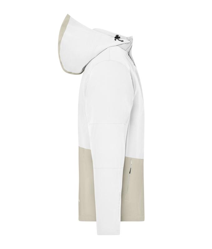 Unisex Workwear Hardshell Rainjacket White/cement 12028