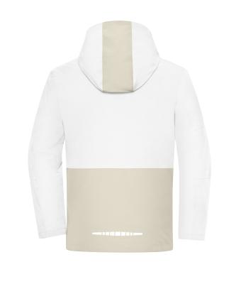 Unisex Workwear Hardshell Rainjacket White/cement 12028
