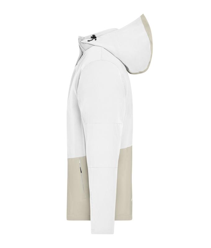 Unisex Workwear Hardshell Rainjacket White/cement 12028