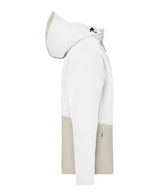 Unisex Workwear Hardshell Rainjacket White/cement 12028