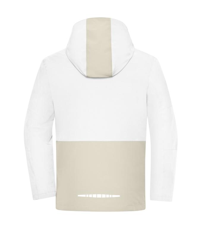 Unisex Workwear Hardshell Rainjacket White/cement 12028