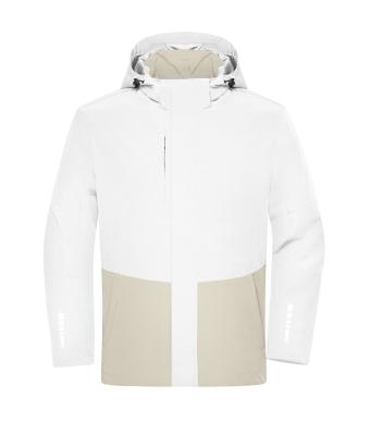 Unisex Workwear Hardshell Rainjacket White/cement 12028
