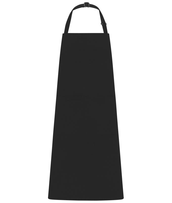Unisex Apron with Bib Black 11169