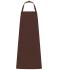 Unisex Apron with Bib Brown 11169