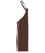 Unisex Apron with Bib Brown 11169