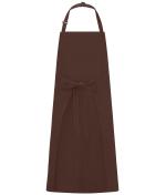 Unisex Apron with Bib Brown 11169
