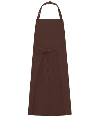 Unisex Apron with Bib Brown 11169
