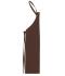 Unisex Apron with Bib Brown 11169