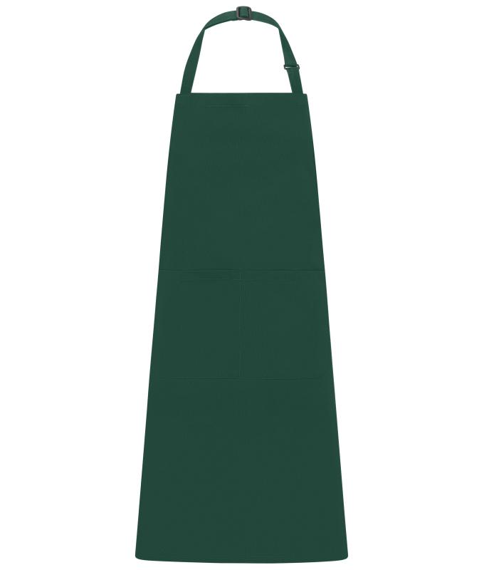 Unisex Apron with Bib Dark-green 11169