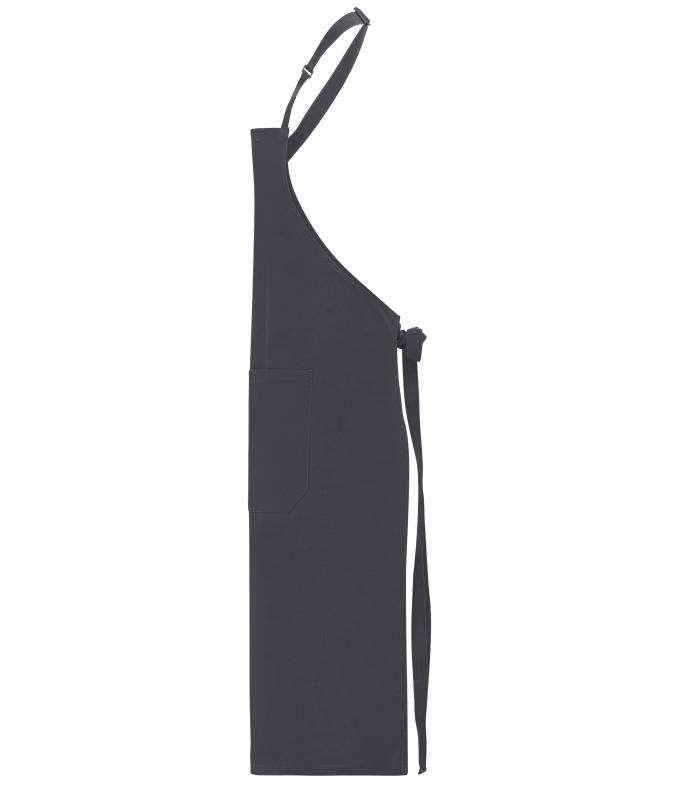 Unisex Apron with Bib Carbon 11169