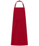 Unisex Apron with Bib Red 11169