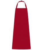 Unisex Apron with Bib Red 11169