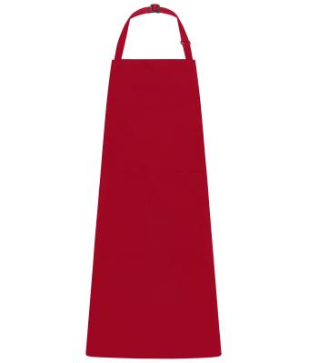 Unisex Apron with Bib Red 11169