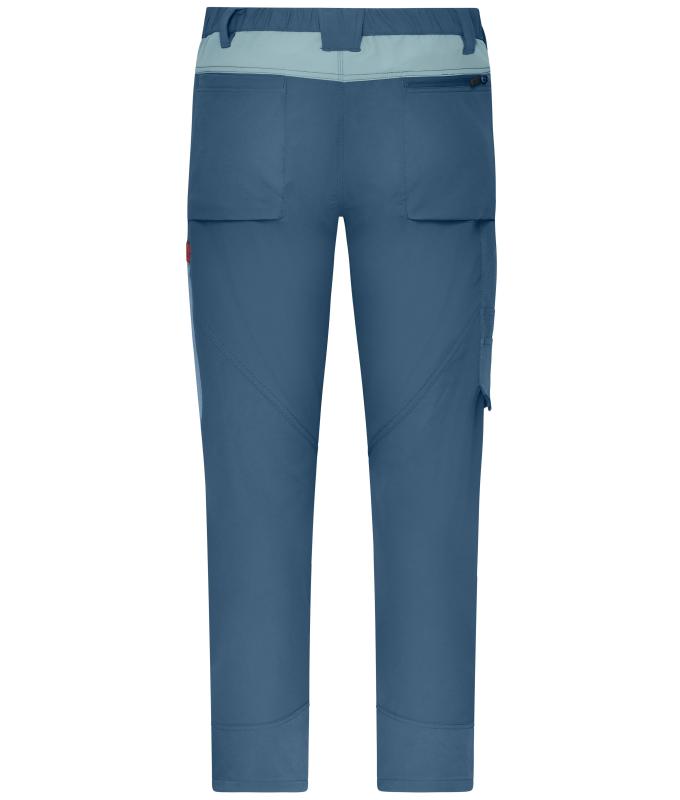 Unisex Workwear Pants (All-Season) 4-Way Stretch Deep-blue/steel-blue 12029