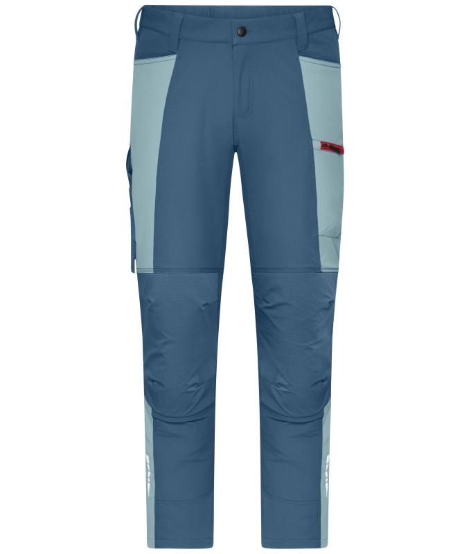 Unisex Workwear Pants (All-Season) 4-Way Stretch Deep-blue/steel-blue 12029