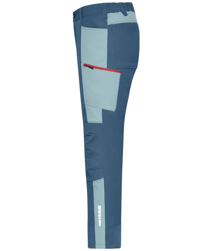 Unisex Workwear Pants (All-Season) 4-Way Stretch Deep-blue/steel-blue 12029