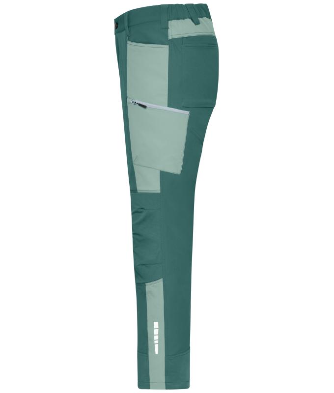 Unisex Workwear Pants (All-Season) 4-Way Stretch Industrial-green/foggy-green 12029