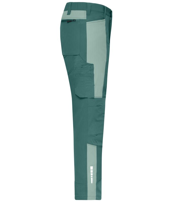 Unisex Workwear Pants (All-Season) 4-Way Stretch Industrial-green/foggy-green 12029