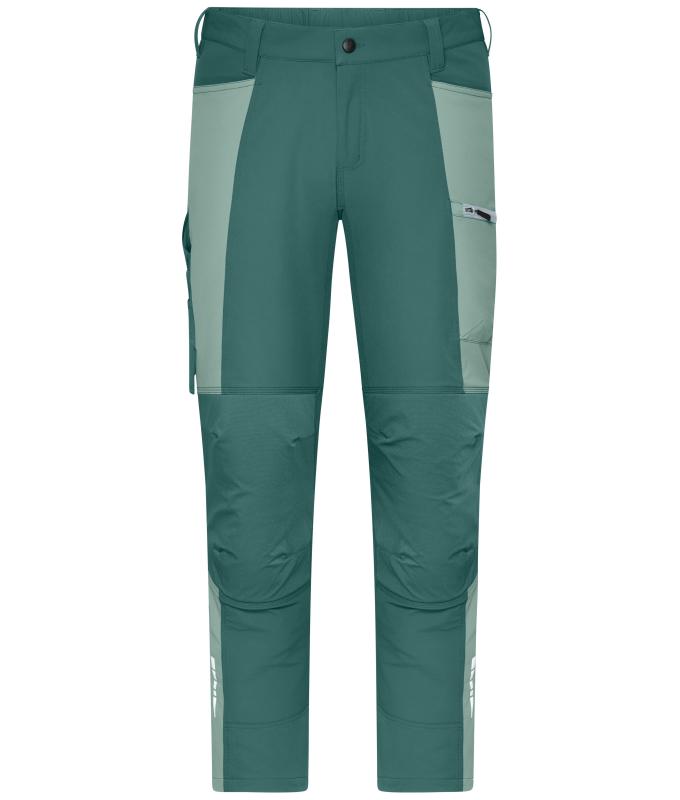 Unisex Workwear Pants (All-Season) 4-Way Stretch Industrial-green/foggy-green 12029