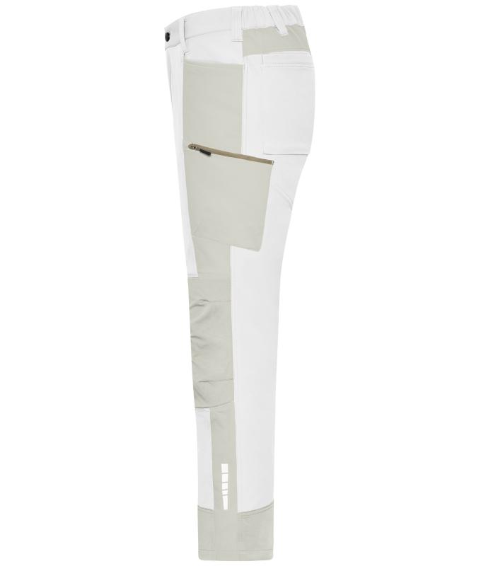 Unisex Workwear Pants (All-Season) 4-Way Stretch White/cement 12029