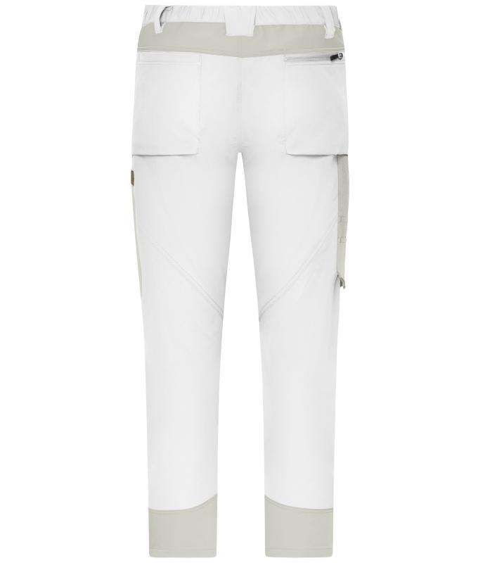 Unisex Workwear Pants (All-Season) 4-Way Stretch White/cement 12029