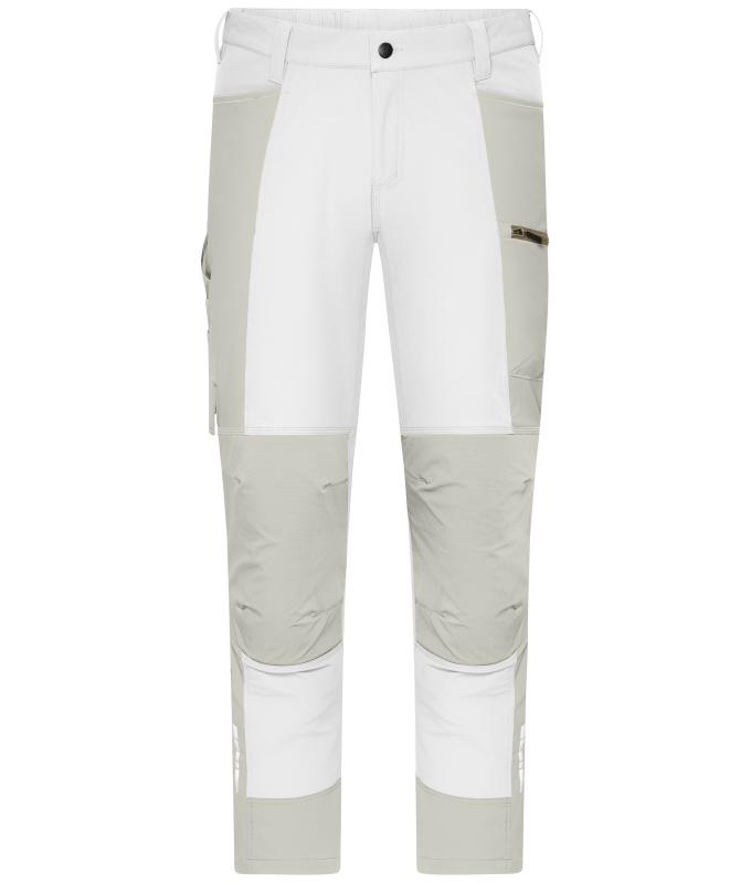 Unisex Workwear Pants (All-Season) 4-Way Stretch White/cement 12029