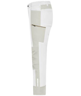 Unisex Workwear Pants (All-Season) 4-Way Stretch White/cement 12029