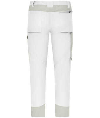 Unisex Workwear Pants (All-Season) 4-Way Stretch White/cement 12029