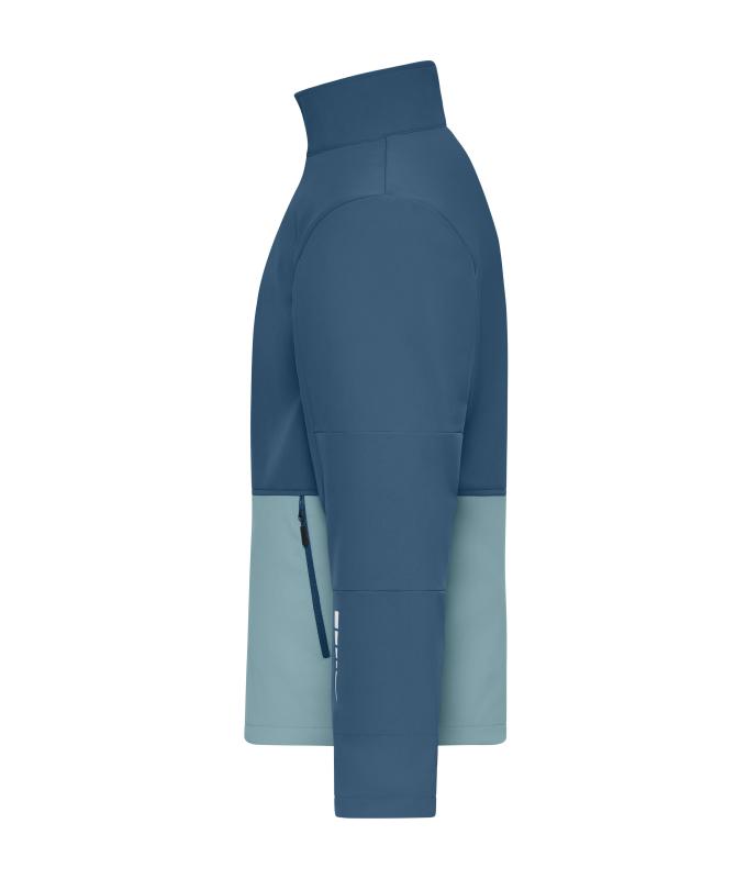 Unisex Workwear Softshell Jacket Deep-blue/steel-blue 12034