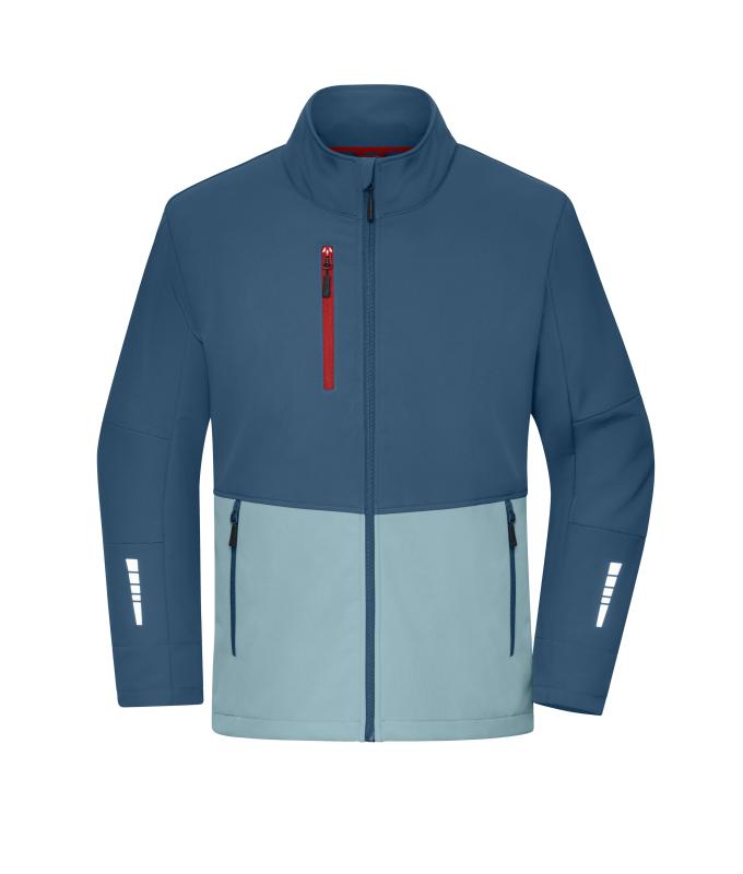 Unisex Workwear Softshell Jacket Deep-blue/steel-blue 12034