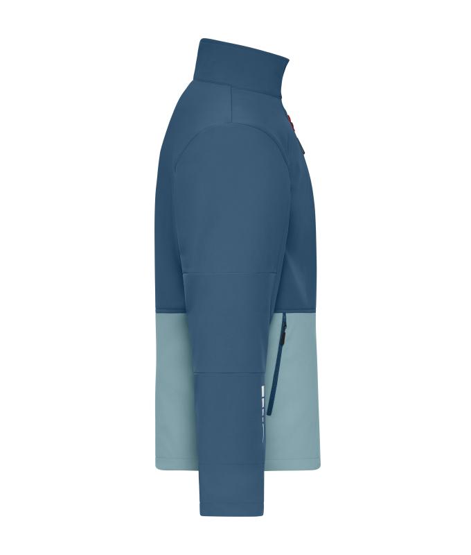 Unisex Workwear Softshell Jacket Deep-blue/steel-blue 12034