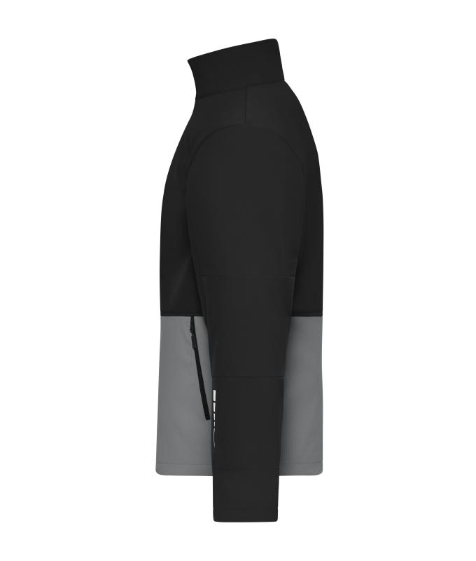 Unisex Workwear Softshell Jacket Black/metal-grey 12034