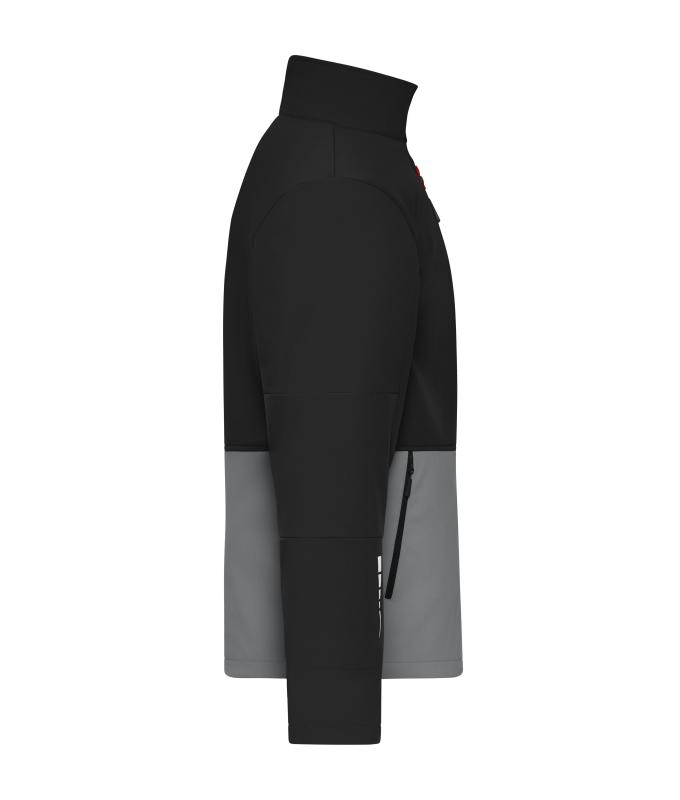 Unisex Workwear Softshell Jacket Black/metal-grey 12034