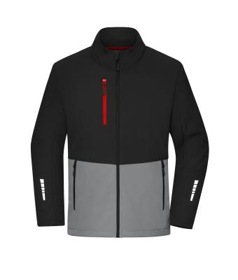Unisex Workwear Softshell Jacket Black/metal-grey 12034