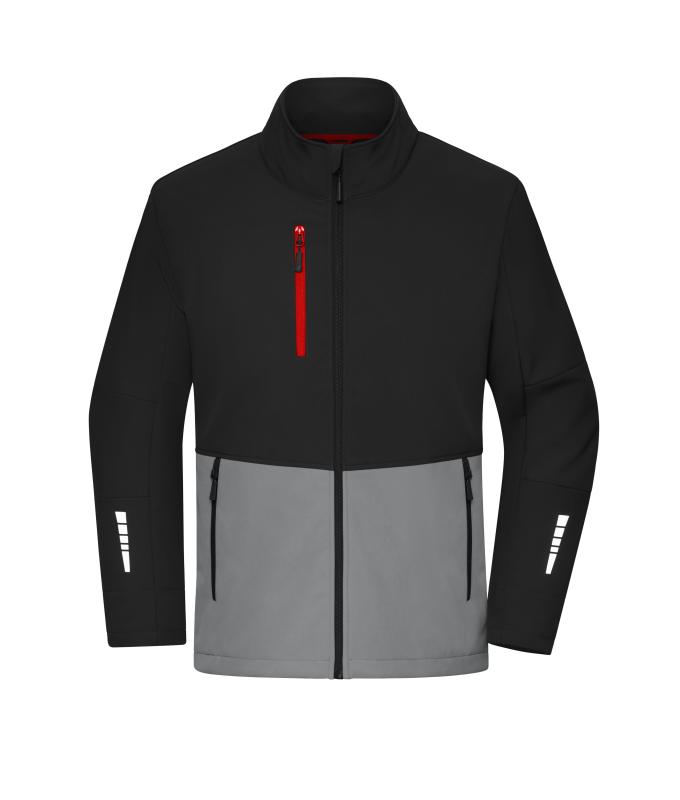 Unisex Workwear Softshell Jacket Black/metal-grey 12034