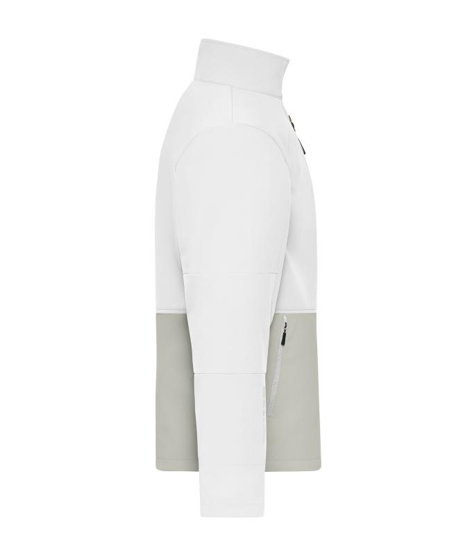 Unisex Workwear Softshell Jacket White/cement 12034