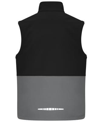 Unisex Workwear Softshell Vest Black/metal-grey 12035