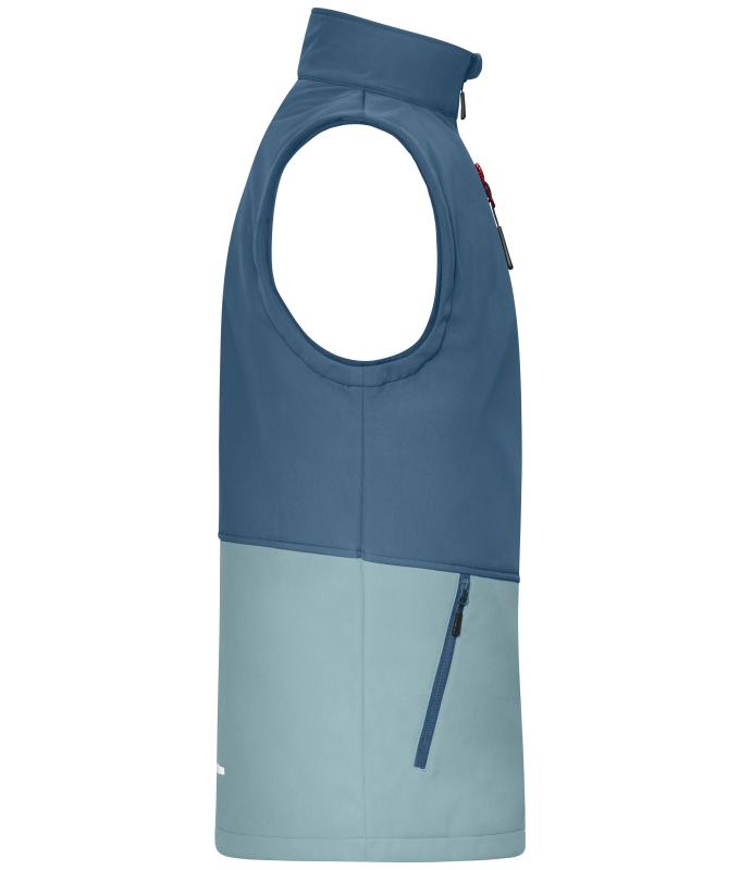 Unisex Workwear Softshell Vest Deep-blue/steel-blue 12035