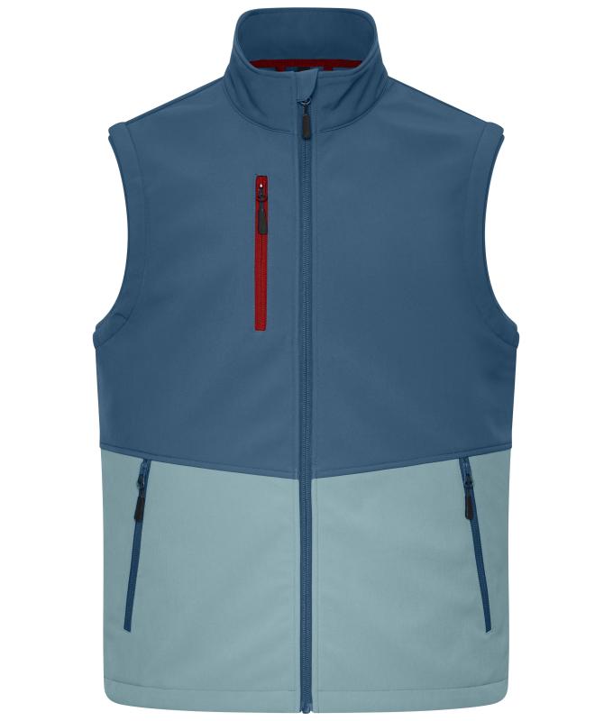 Unisex Workwear Softshell Vest Deep-blue/steel-blue 12035