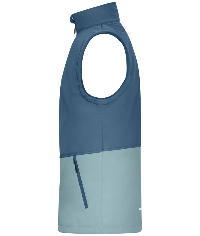Unisex Workwear Softshell Vest Deep-blue/steel-blue 12035