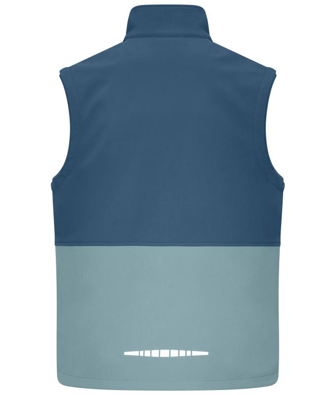 Unisex Workwear Softshell Vest Deep-blue/steel-blue 12035