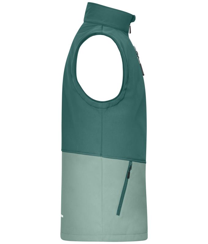 Unisex Workwear Softshell Vest Industrial-green/foggy-green 12035