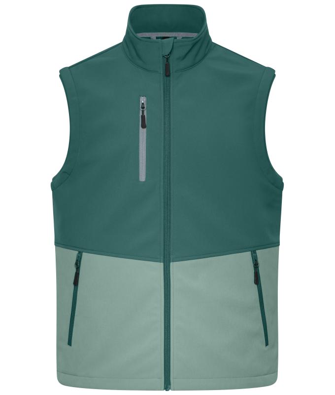Unisex Workwear Softshell Vest Industrial-green/foggy-green 12035