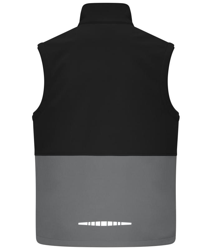 Unisex Workwear Softshell Vest Black/metal-grey 12035