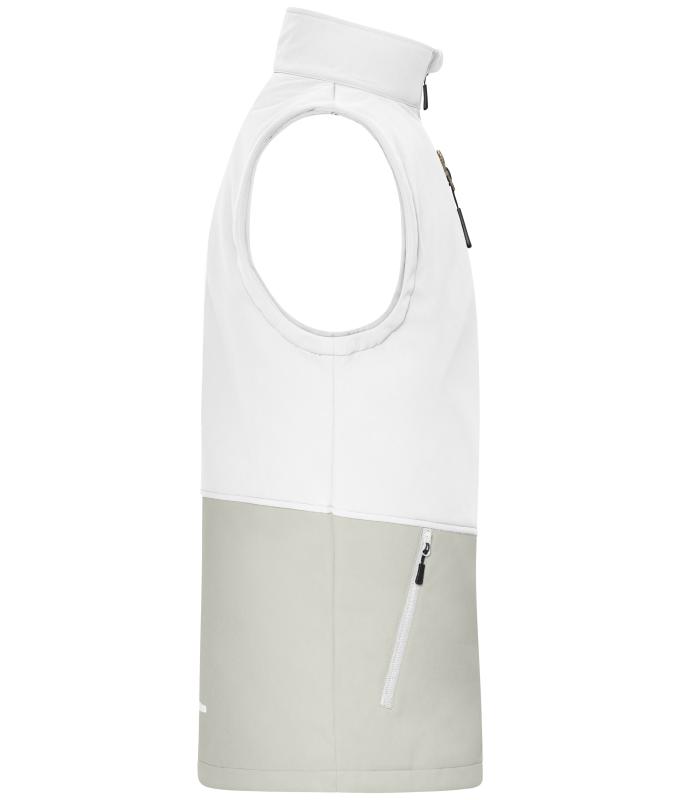 Unisex Workwear Softshell Vest White/cement 12035
