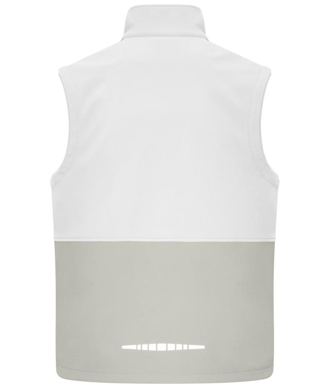 Unisex Workwear Softshell Vest White/cement 12035