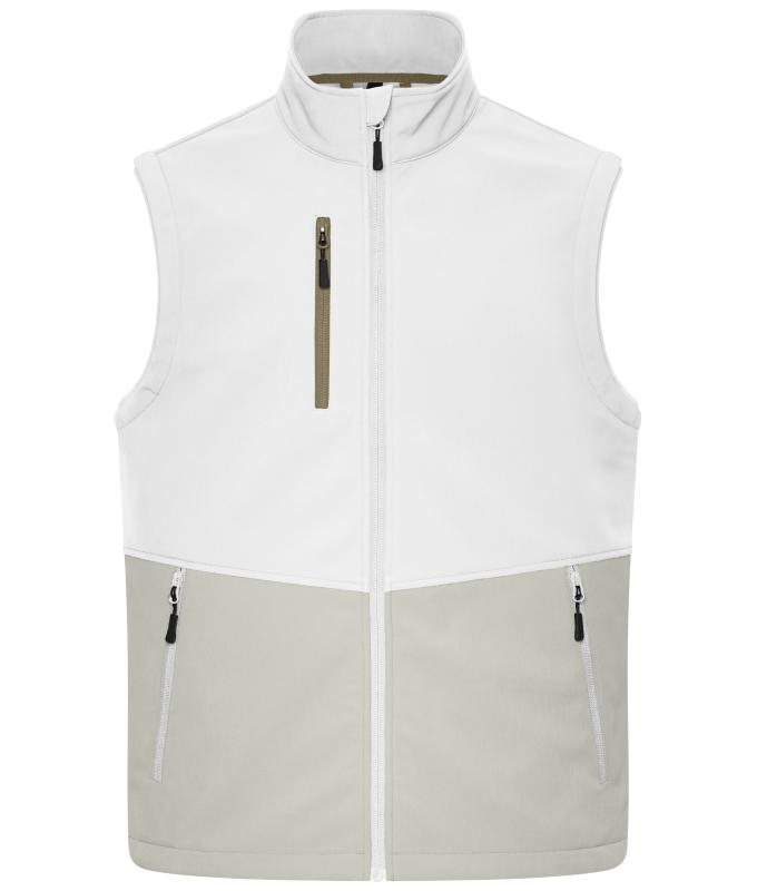 Unisex Workwear Softshell Vest White/cement 12035