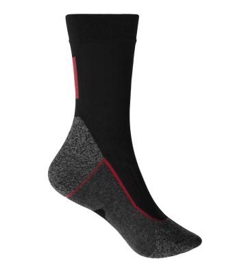 Unisex Worker Socks Warm Black/red 8668